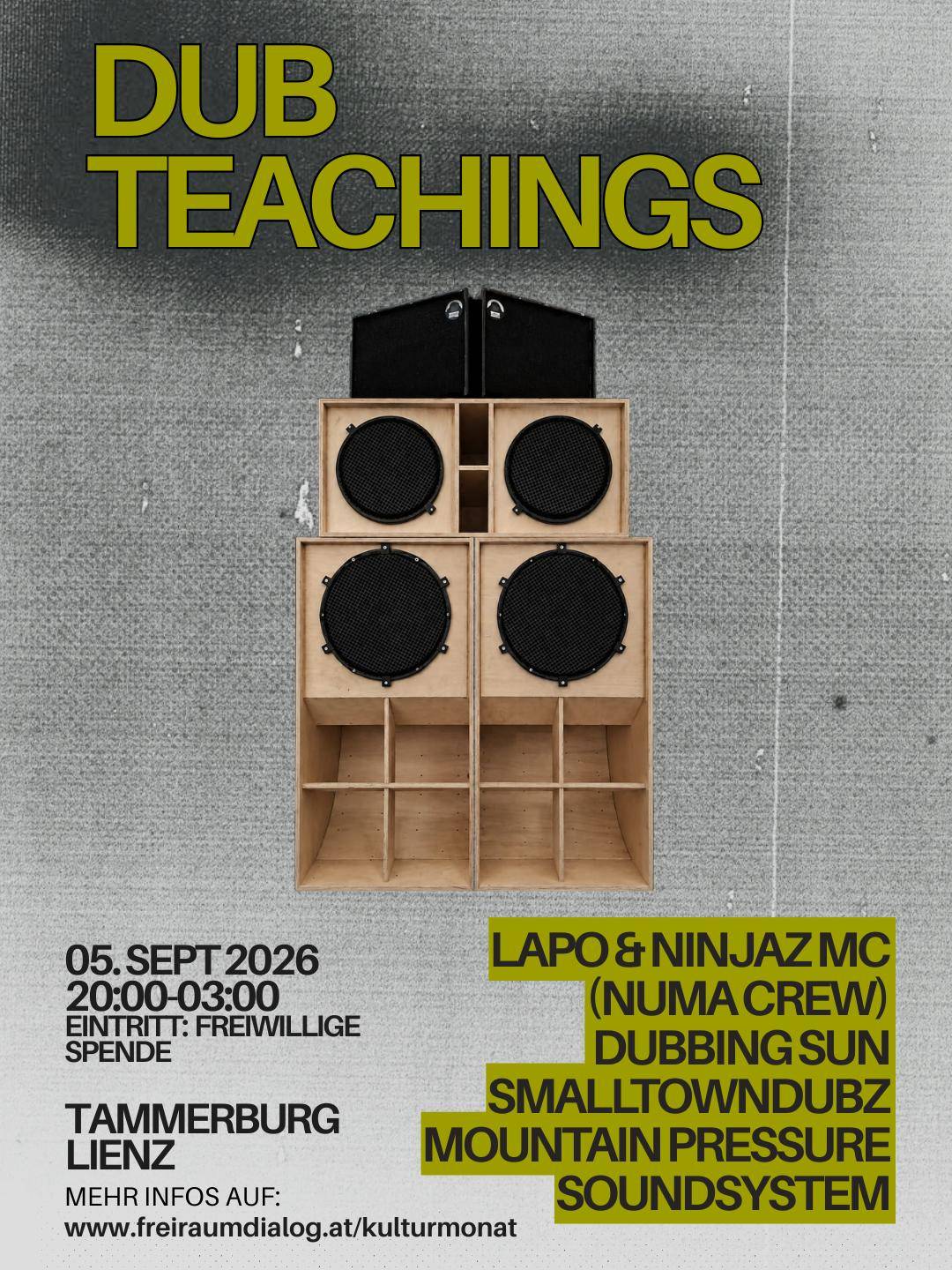 Dub Teachings – Veranstaltungsbild